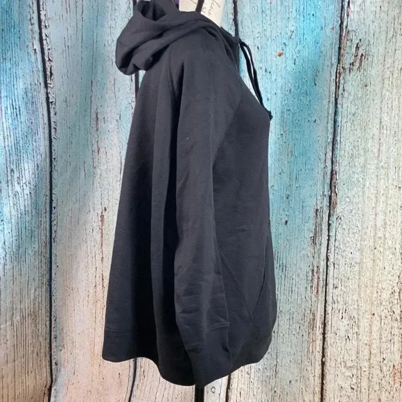CHAMPION NWT Black Plus Size Powerblend Fleece Hoodie - Picture 10 of 12
